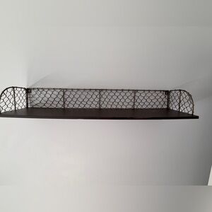Pottery Barn Teen Black Wire Wall Shelf